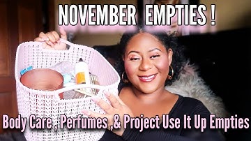 NOVEMBER HYGIENE AND PRODUCT EMPTIES!|PROJECT USE IT UP UPDATE