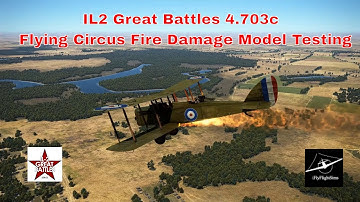 Aircraft Engine and Fuel Fire Damage Model Testing | IL-2 Flying Circus WWI Gameplay | 1440p