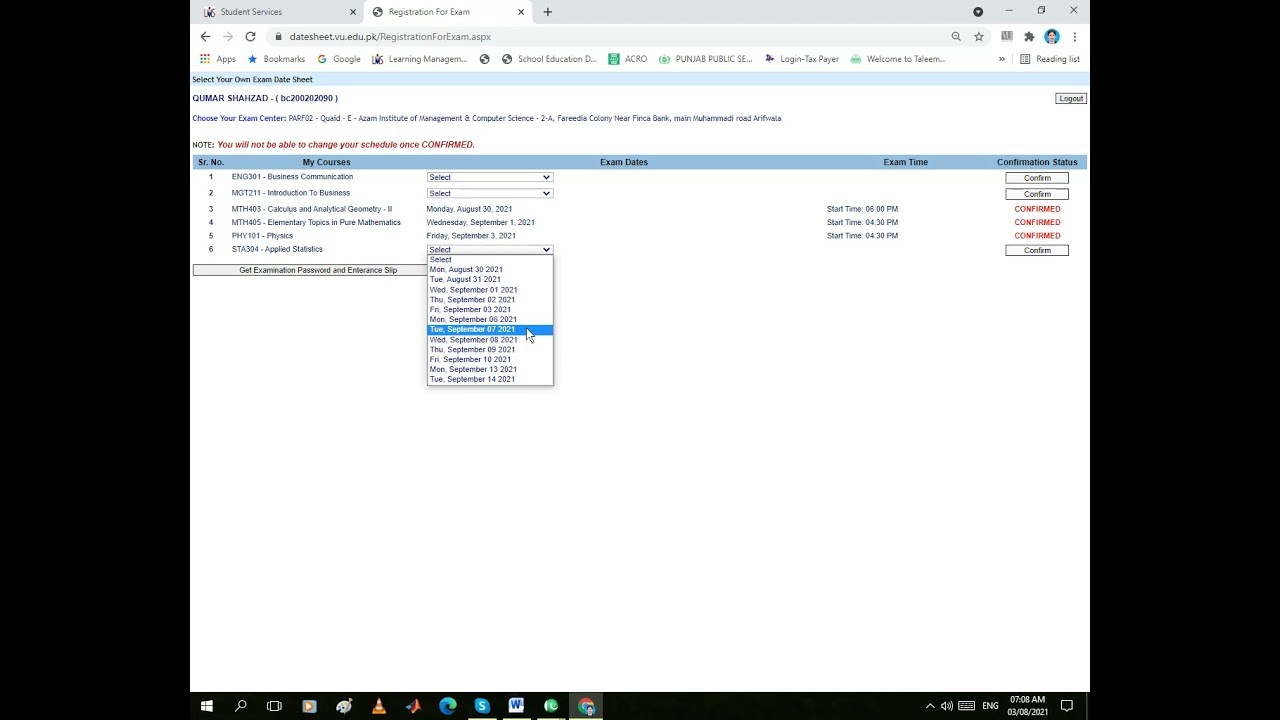 How We Made VU final term papers Date sheet 2021