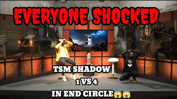 😱😱Everyone Shocked 😱😱When TSM Shadow do 1vs4 in end circle 😎😎 #BMOC  #BGIS #xo #godlike #tsm