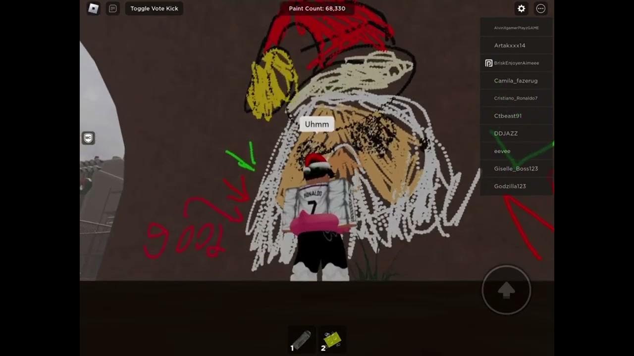 Spray paint game on Roblox and a hello back to YouTube YouTube