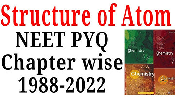 Structure of atom Class 11 NEET pyq last 35 years