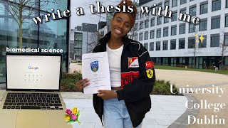 write a thesis/dissertation with me during a pandemic, panoramic, panini... || ucd dublin, vlog-ish