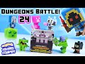 Minecraft Mini-Figure Dungeons Battle Series 24 Full Set! Mattel