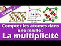 Compter les atomes dans une maille: Multiplicité Z | 1ère enseignement scientifique Cristallographie