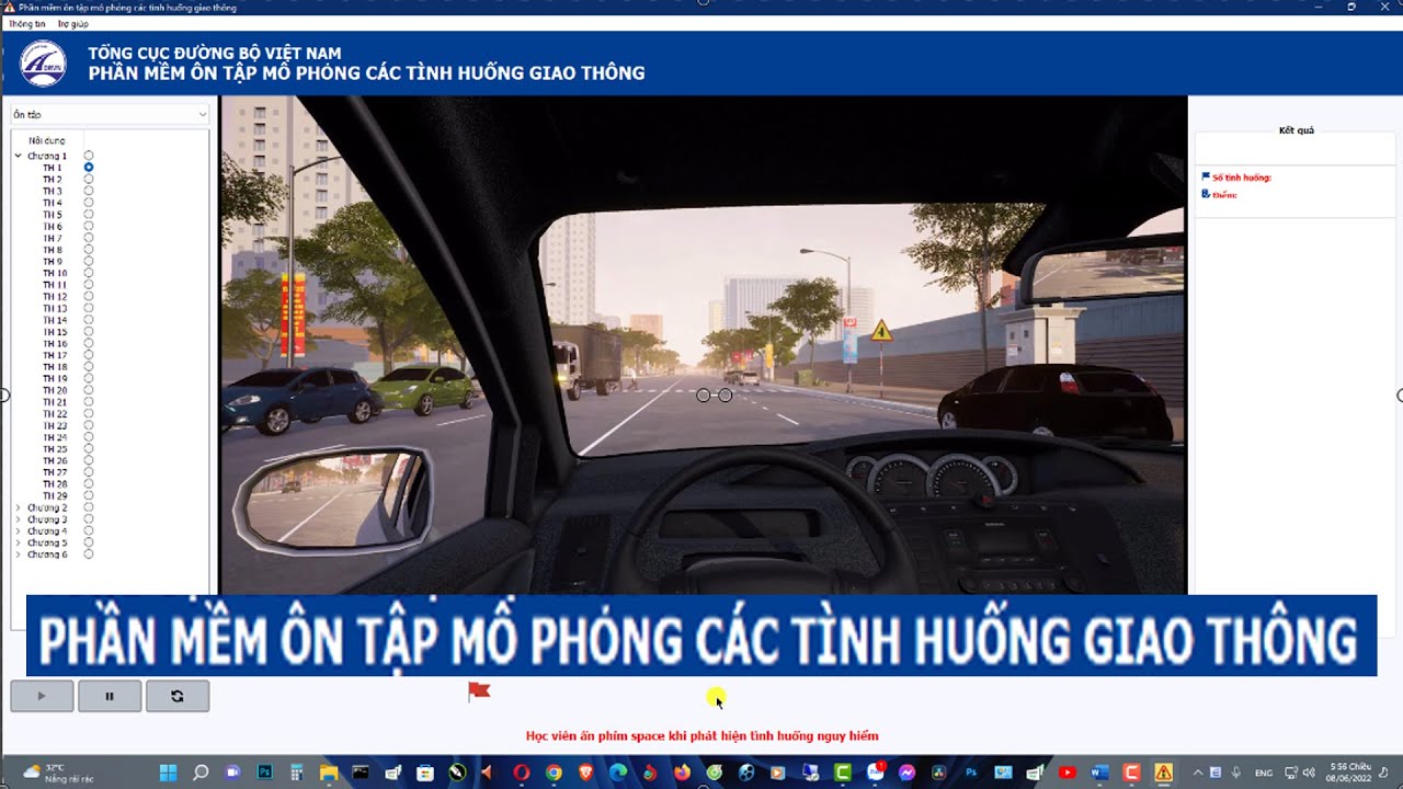 Phần mềm mô phỏng các tình huống giao thông #Hướng dẫn cài đặt phần mềm mô phỏng 120 tình huống