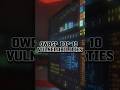 OWASP top 10 Web application Vulnerabilities!! #cybersecurity #viral #hacker #shortvideo