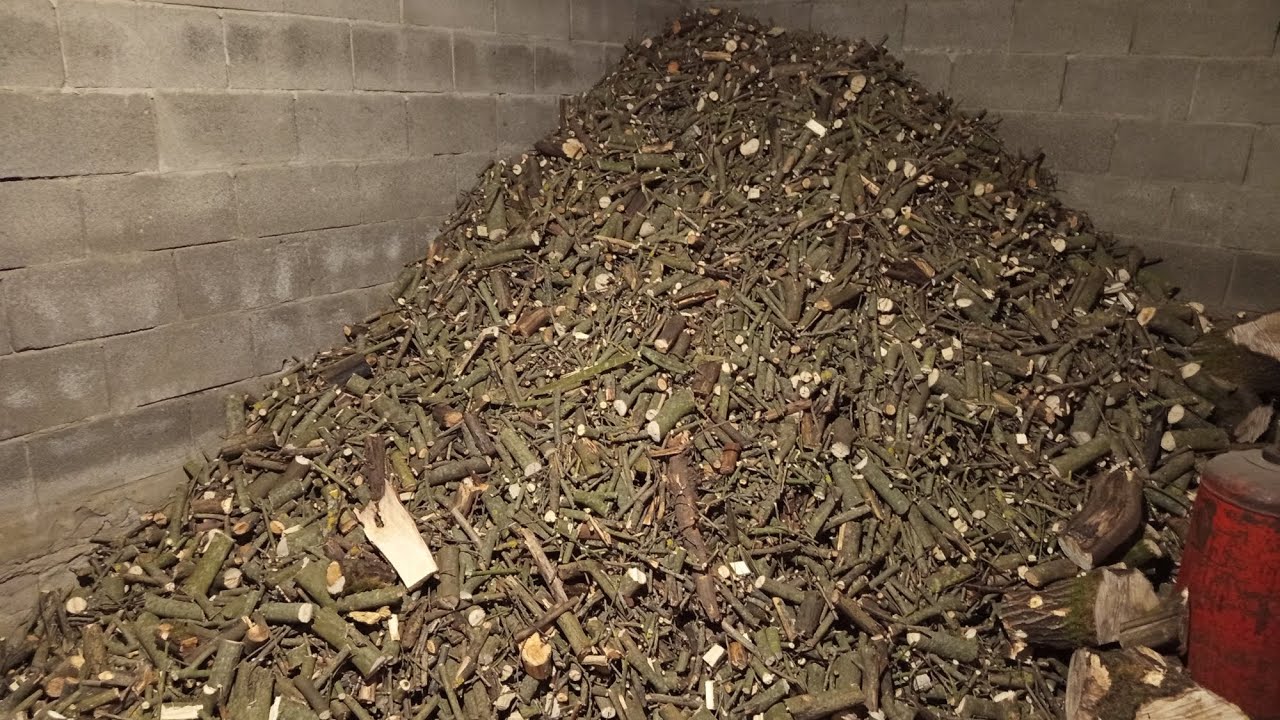 Як горить сира щепа