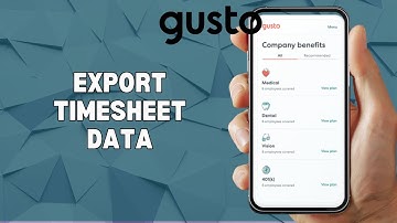 HOW TO EXPORT TIMESHEET DATA IN GUSTO