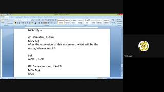 8 Bit Data Transfer and Machine Instructions of 8085 Microprocessor (GATE & NET) By: Vivek Arya Sir
