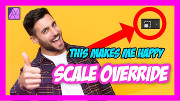 Affinity Photo 2 Scale Override. This makes me HAPPY and you should be using it too!