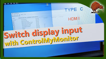 Windows: Switch display input source via software with ControlMyMonitor