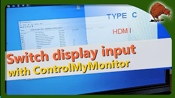 Windows: Switch display input source via software with ControlMyMonitor