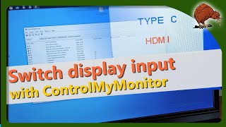 Windows: Switch display input source via software with ControlMyMonitor screenshot 4