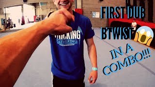 MY FIRST DOUBLE B-TWIST IN A COMBO! | TRICKING