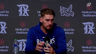 Andrew Heaney Postgame: Brewers 9, Rangers 8