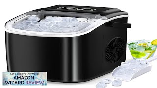 Countertop Ice Maker Portable Ice Maker Machine with Carry Handle Self-Cleaning Ice Review