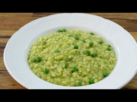 Video: Risotto With Green Peas And Arugula Pesto