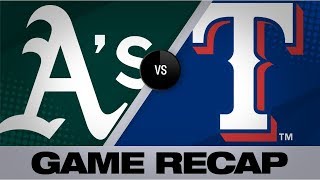 A's overpower Rangers with 4-homer barrage | Athletics-Rangers Game Highlights 9/14/19
