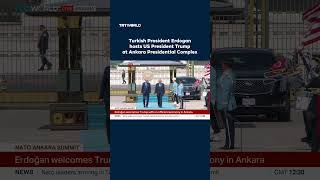 Turkish President Recep Tayyip Erdogan hosts Donald Trump at Ankara Presidential Complex