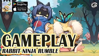 RABBIT NINJA RUMBLE GAMEPLAY - MOBILE GAME (ANDROID/IOS) screenshot 2