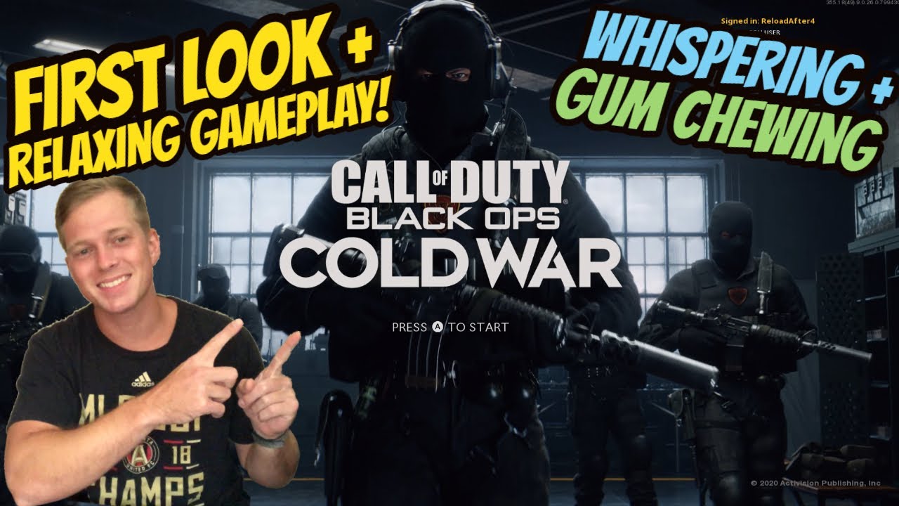 ASMR Gaming: Black Ops Cold War | First Look & Relaxing Gameplay!! - Gum Chewing & Whispering