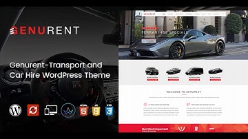 Genurent - Transport and Car Hire WordPress Theme | Themeforest Website Templates and Themes