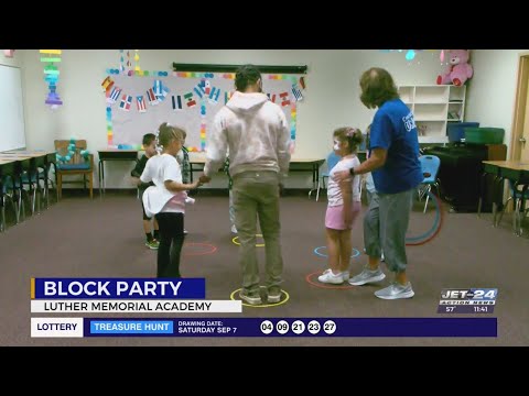 Luther Memorial Academy welcomes families for block party