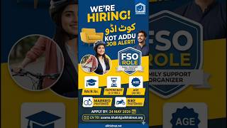 Kot Addu Job Alert 2026! 🚨 Alkhidmat Foundation Hiring FSO | Jobs in Pakistan #shorts