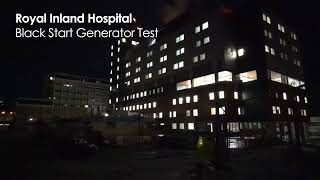 black start generator test - royal inland hospital patient care tower