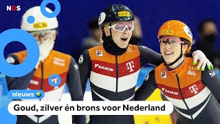 Oranje Boven Nederlanders Winnen Op Wk Shorttrack