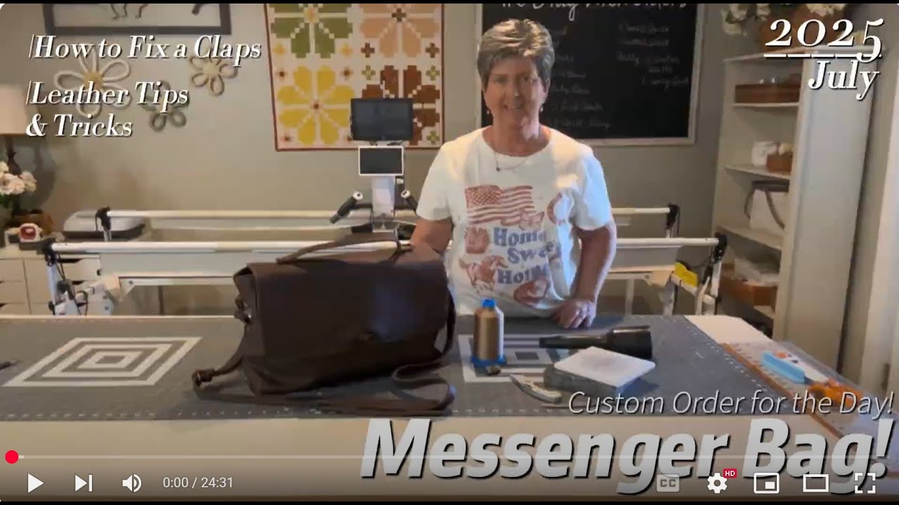 How to fix a clasp on a Leather Messenger Bag - YouTube