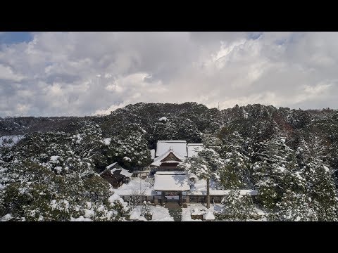 平成30年2月8日(木)　雪景色　能登一宮氣多大社境内