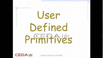 VLSI Designing -Verilog HDL tutorial by CEDA-Labz Module-2(Switch Level UDP)