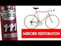 Restauration d'un vélo Mercier rose Tour du Monde 1979 - Shimano Dura Ace EX