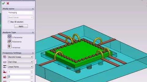 3D EM Field Simulation Software HFWorks: Creating an S-Parameter Study