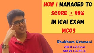 Preparing for the MCQs • ICAI Exams • My Preparation Strategy
