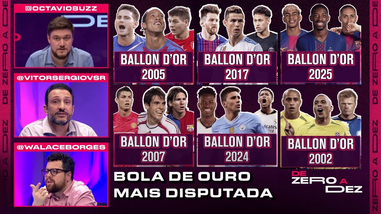 QUAL FOI A BOLA DE OURO MAIS DISPUTADA DO SÉCULO? | DE ZERO A DEZ