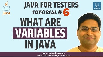 Java for Testers #6 - What are Variables in Java | Variable Types