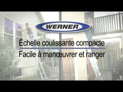 Vidéo: Combien pèse une échelle coulissante Werner ?