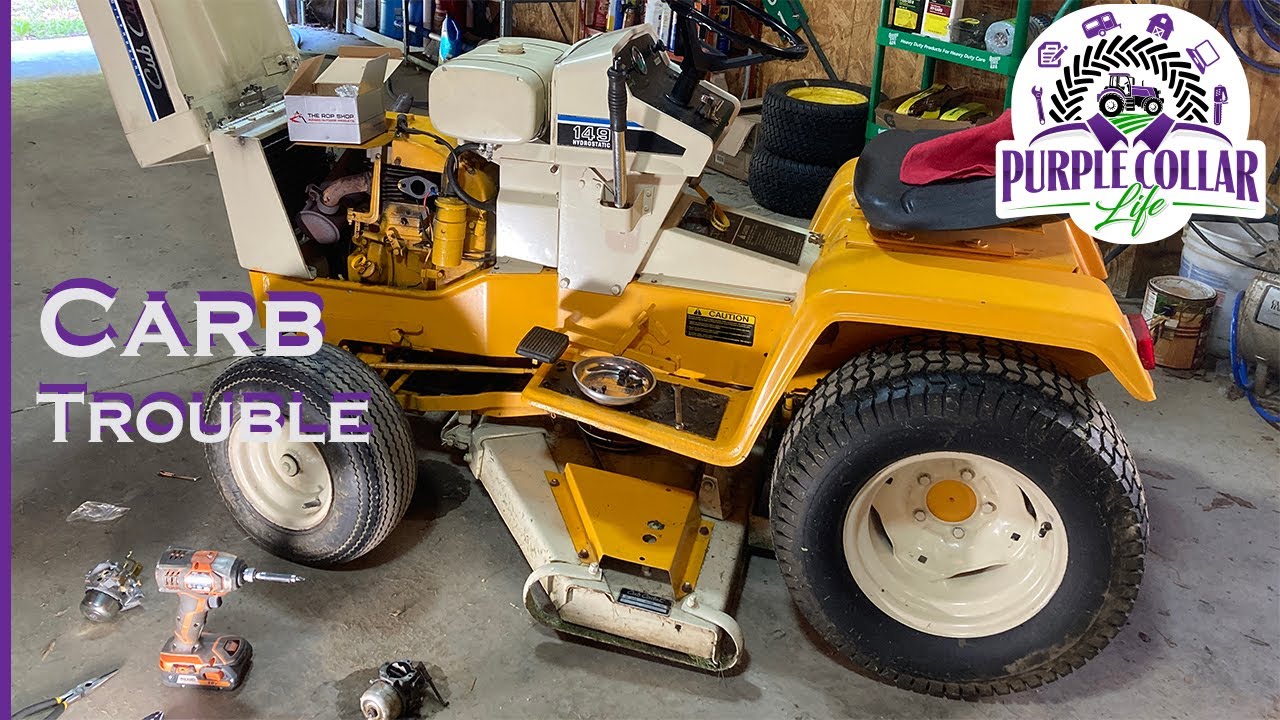 #210: Cub Cadet 149 Carburetor replacement and troubleshooting. Kohler K321