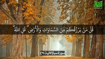 آياتٌ مختارةٌ مِنَ الذكرِ الحكيم سورةُ سبأ (الآية ٢٤ ) #أهل_القرآن_الأبرار