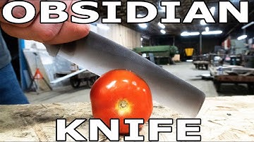 Worlds Sharpest Knife Obsidian vs 60,000 PSI Waterjet
