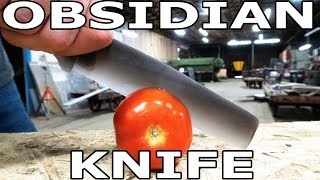 Worlds Sharpest Knife Obsidian vs 60,000 PSI Waterjet