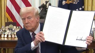 FULL VIDEO: President Trump signs executive orders on January 23, 2025