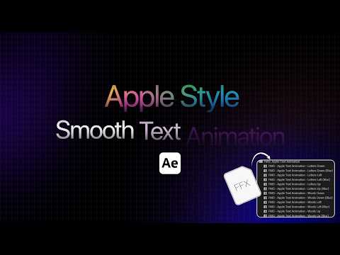 Smooth Text Animation - Apple-Style - After Effects Tutorial
