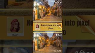 Normal photo into pixel photo//#shorts#canva screenshot 5