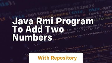 java rmi program to add two numbers