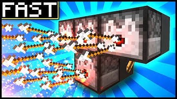 Ultra RAPID-FIRE Machine Gun! - Minecraft Tutorial (FAST & EASY!) #shorts