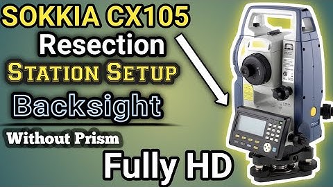 How to do Resection ||✔️using SOKKIA Total Station CX105 | 🛰️Urdu+Hindi\Station Setup⚙️🌐(Resection)